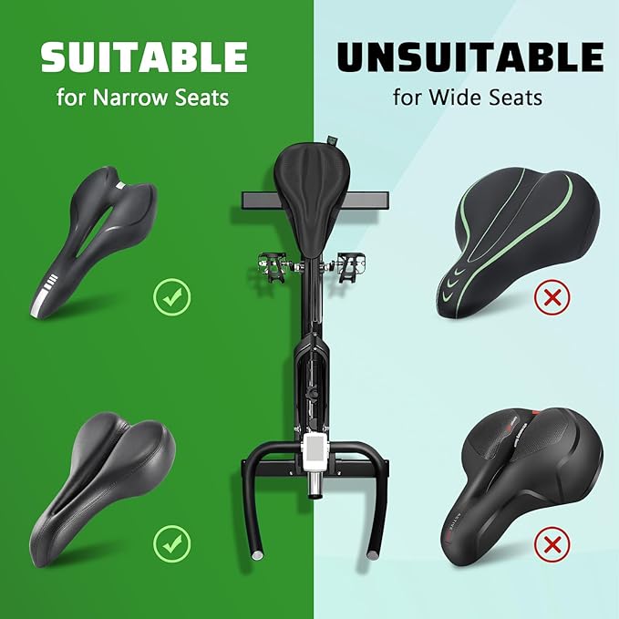 Zacro Bike Seat Cushion - Padded Gel Bike Seat Cover for Men & Women, Padding Bicycle Saddle fit with Peloton/Spin Stationary Exercise/Mountain Road Cycling Bike