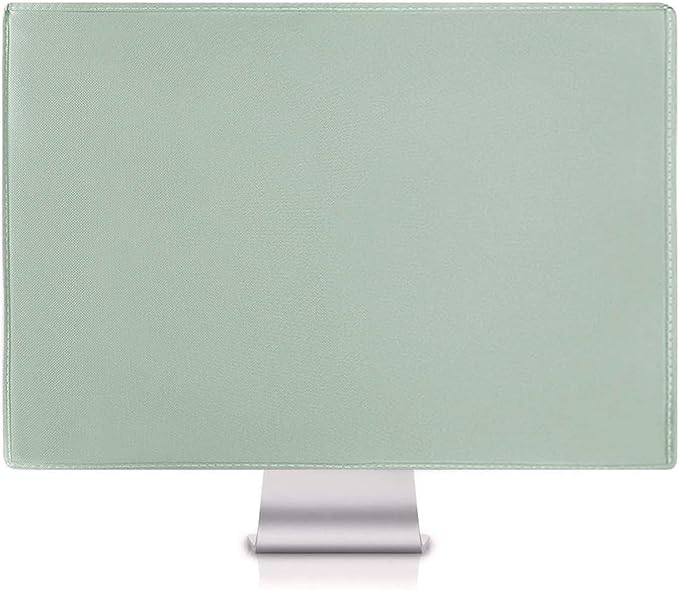 MOSISO Monitor Dust Cover 22, 23, 24, 25 inch Anti-Static Dustproof LCD/LED/HD Panel Case Computer Screen Protective Sleeve Compatible with iMac 24 inch, 22-25 inch PC, Desktop and TV, Antique Green