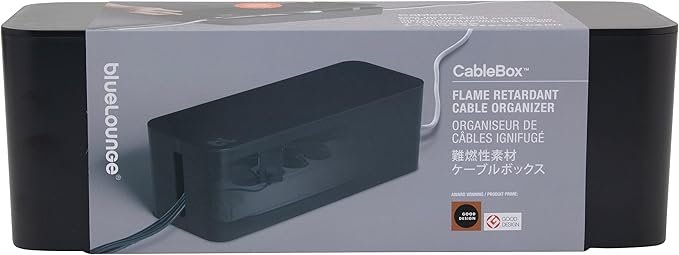 Bluelounge CableBox Cable and Cord Management System,Black