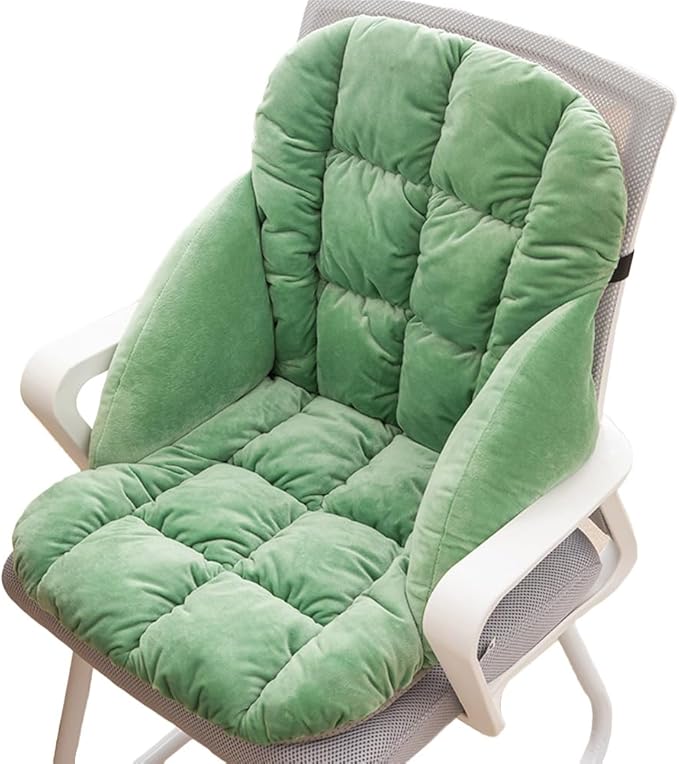 LYFJMUS High Back Office Chair Cushion Soft Desk Chair Pad with Ties Rocking Chair Cushion for Office Car Home Dining Room Kitchen