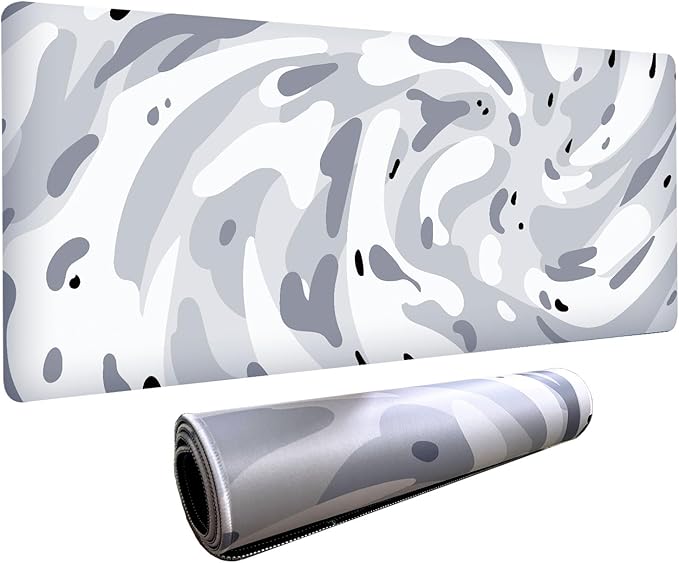Fluid Pattern XL Mouse Pad,Super Thick Waterproof Fluid Pattern Large Gaming Mousepad with Stitched Edge,Mouse Computer Desk Accessories,Non-Slip Base Mouse Keyboard Mat 600X350X3mm
