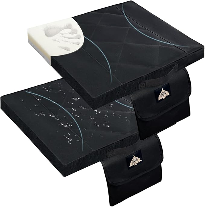 Stadium Seat Cushion Waterproof Summer Portable Bleacher Cushion with Memory Foam Seat Cushion Suitable for Sports Events Camping Travel