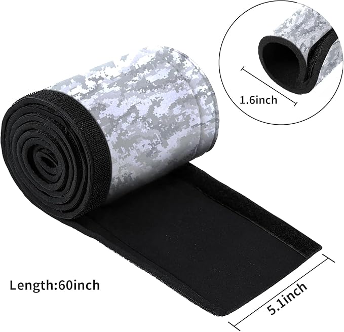 60" Trolling Motor Cable Sleeve, Made of Neoprene Trolling Motor Sleeve Great for Cover Cables and Extension Cords, Weather-Resistant,Organized Cable Management and Protect (Camouflage White)