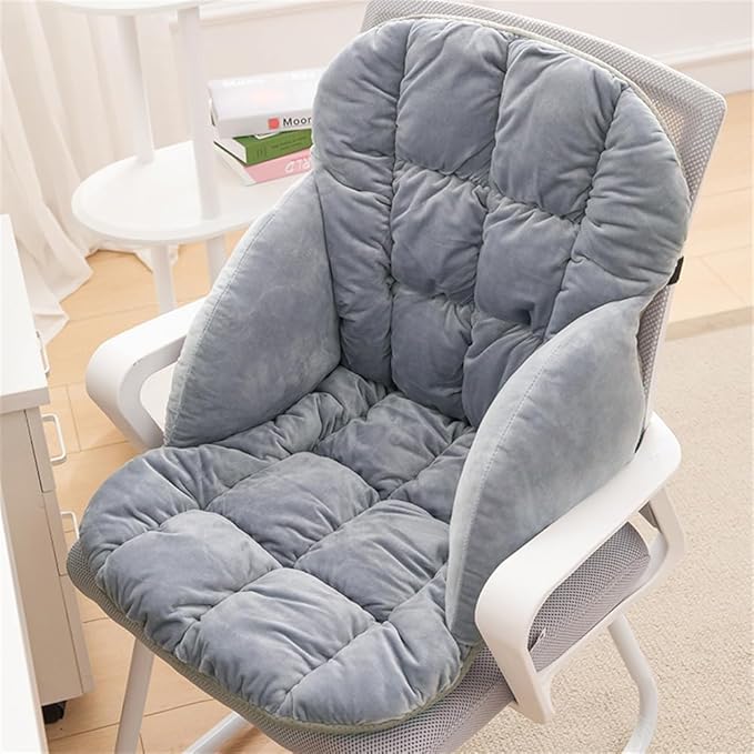 LYFJMUS High Back Office Chair Cushion Soft Desk Chair Pad with Ties Rocking Chair Cushion for Office Car Home Dining Room Kitchen