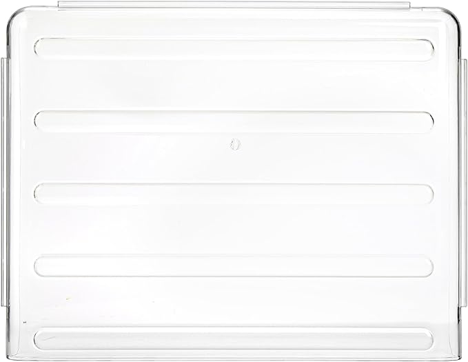 Okllen 3 Pack Stackable Paper Trays, Clear PET Desk Letter Tray Set, 3 Tier File Document Organizer Tray for A4 Paper, Magazine, Receipts, Office Supplies