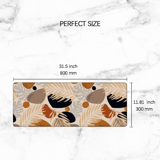 Desk Mat,Desk Pad, XXL Large Mouse Pad,Anti-Slip Big Mousepad with Stitched Edges,Extended Computer Mouse Pads for Desktop Abstract Art