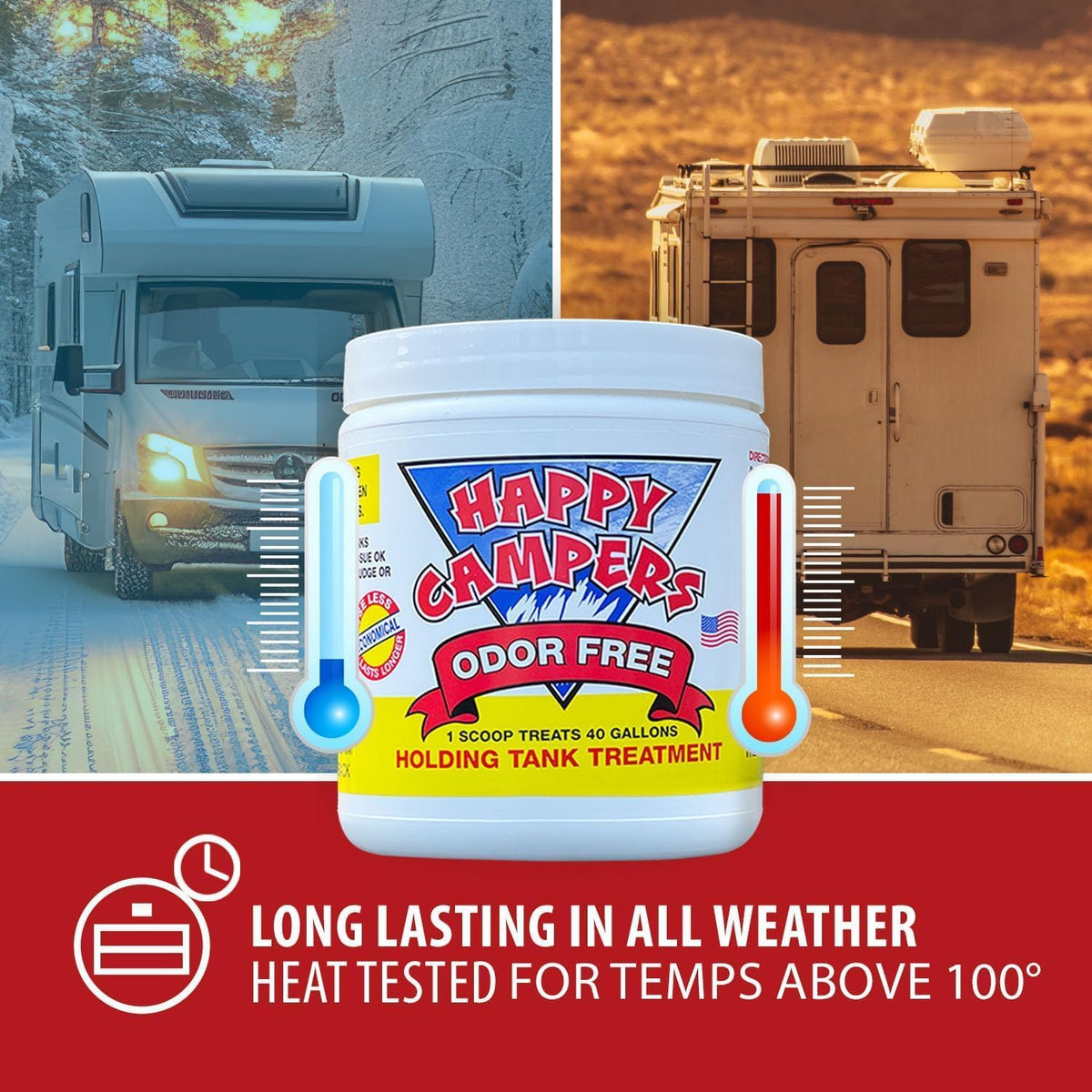 RV Toilet & Holding Tank Treatment – 18 Treatments | Controls Odors, Helps Prevent Clogs, Buildup & Sensor Issues, Black & Gray Tanks, Supports Reliable Dumping