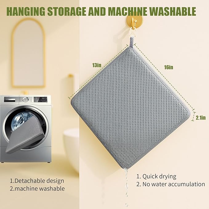 Gwremzlox，Shower Seat Cushion, Soft Chair Pad for Elderly Bathing，Easy to Clean & Quick Dry，Using 4D air Fiber Material，Suitable for Shower Seats, Bathtub Baths, Poolside Rest, Dressing Room Seats