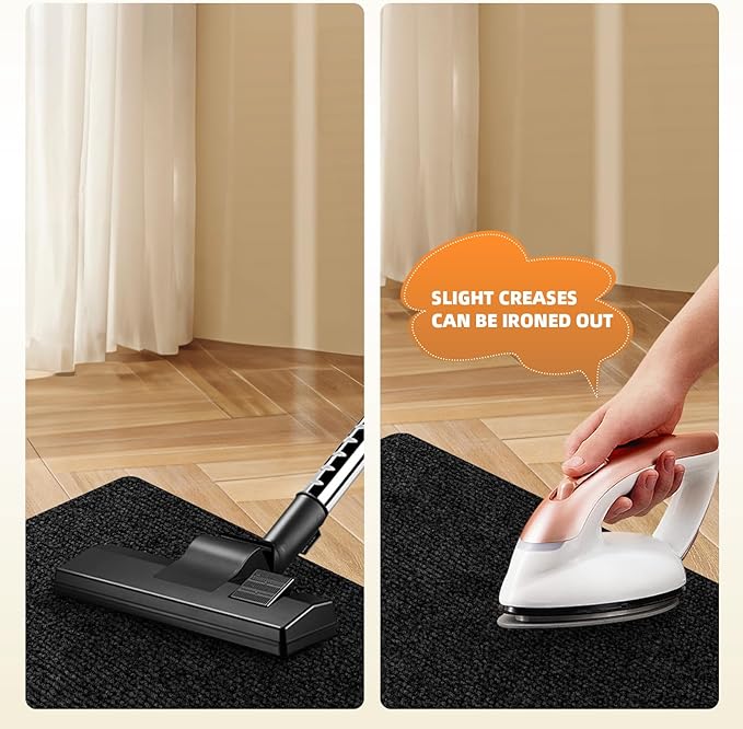 Office Chair Mat for Hardwood and Tile Floor, 55" x 35" Computer Chair Mat, Non-Slip Floor Protector, Under Desk Mat for Rolling Chair, Black