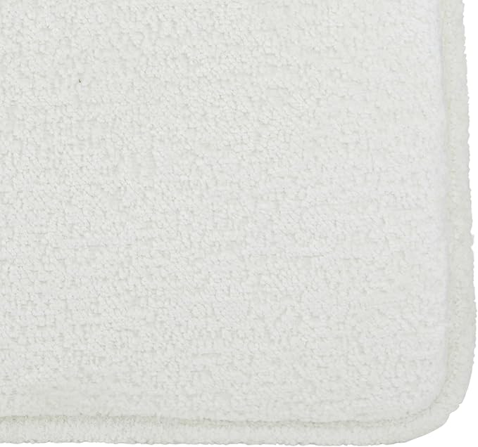Klear Vu Raindrop The Gripper Non Slip Chair Cushions, Soft & Comfortable Seat Pad, Sitting Pillow for Kitchen, Dining or Office, 2 Count (Pack of 1), White