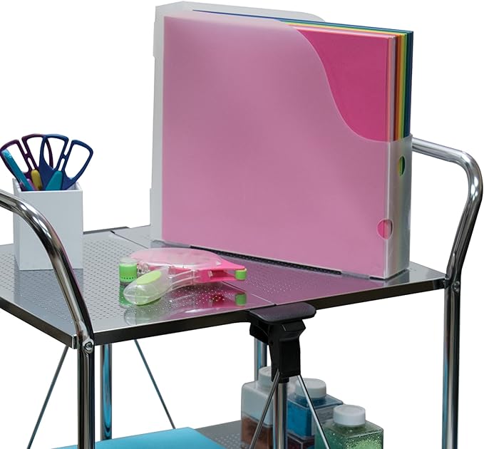 Advantus Vertical Scrapbook Paper Holder, Frosted