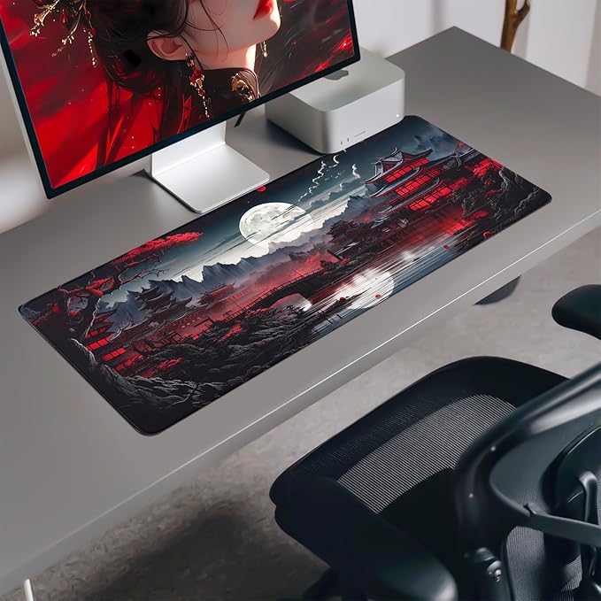 FreeNook Mouse Pad Gaming Mousepad,Large Mousepads for Keyboard and Mouse with Non-Slip Rubber Base,Suitable for School,Office,Home,47.2 x 23.6 Inch