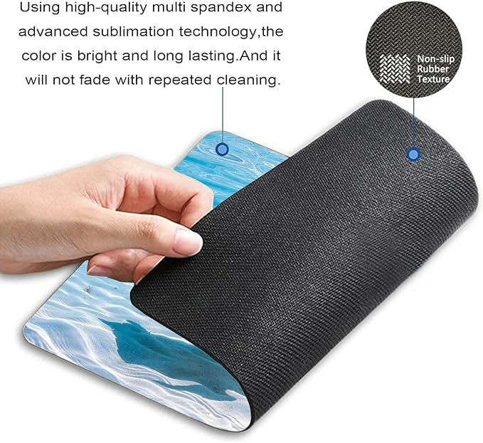 Sea Turtles Mouse Pad Non-Slip Rubber Base Gaming MousePads for Computers Laptop Office, Computer Mouse Pad for Wireless Mouse, 9.5"x7.9"x0.12" Inch(240mm x 200mm x 3mm)