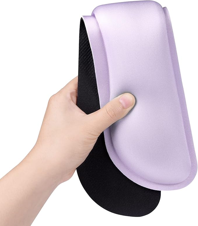 Dapesuom Enlarge Keyboard Wrist Rest, Cute Memory Foam Keyboard Wrist Cushion for Computer Desk Mats Support, Typing Pain Relief Ergonomic Mouse Pad Rests with Non-Slip Base for Gaming, Laptop, Purple