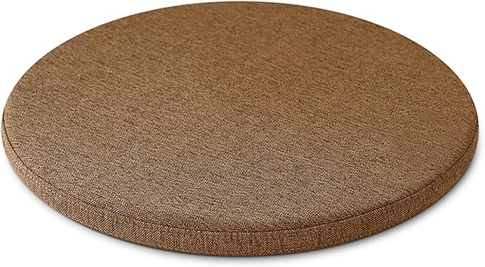 Detachable Cushion, Round Memory Foam Chair Pad, Non-Slip Design Soft Breathable Comfortable Seat Cushion, Suitable for Living Room, Dining Room, Office,With zipper, Washable -14x14inch- Maroon