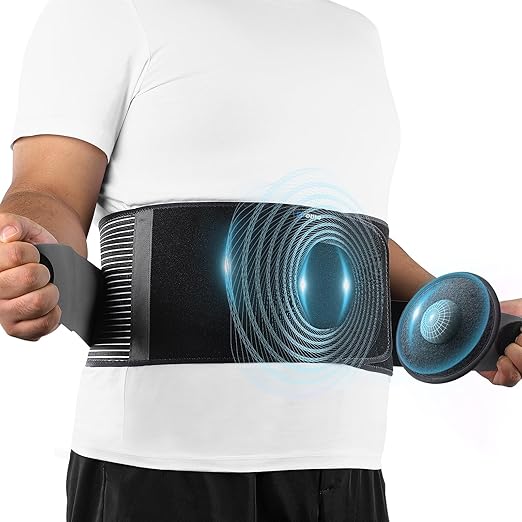Abdominal Binder with Pressurized Strap & 3D Pad for Umbilical Hernia Support,Adjustable, Discreet Under Clothing, Discreet for Men & Women
