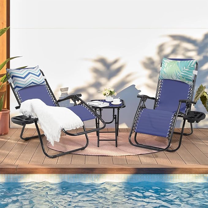 Outdoor Pillow for Chaise Lounge Chair, 2pcs Chaise Lounge Pillows Lumbar Pillows with Insert and Adjustable Elastic Strap for Patio Beach Office Chair, Green Leave