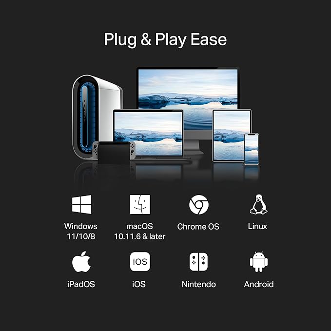 TP-Link 2-in-1 USB 3.0 & USB C to Ethernet Adapter, RJ45 Gigabit LAN, Plug & Play, Aluminum Case, Ethernet Adapter for Laptop, Thunderbolt 4/3 Compatible with Windows, Mac/iPad OS & More (UE310C)