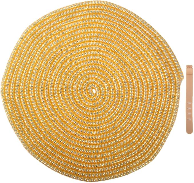 4.8M(15.75FT) Spiral Cable Protector, Multicolor Suitable for Most Phone/Pad/Laptop USB Wire Cord Savers Protection Cover Anti-Break Wrap Charger Data Line Cables Sleeves, Laser Yellow