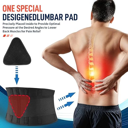 Back Brace for Lower Back Pain Relief - Adjustable Lumbar Support Belt for Sciatica, Herniated Disc, Scoliosis - Breathable Mesh Lower Back Support with Removable Pad - For Men and Women (X-Large)