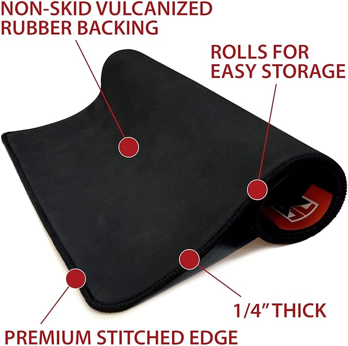 TekMat Ultra 20 Premium 15" X 20" 1/4" Thick Oil Resistant Non-Slip Waterproof Stitched Edges Handgun Cleaning Mat for use with Smith & Wesson