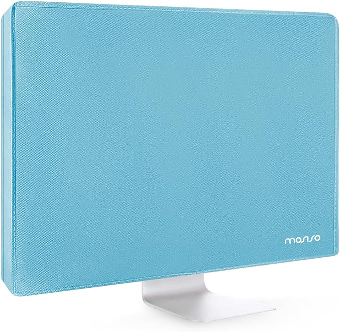 MOSISO Monitor Dust Cover 26, 27, 28, 29 inch Anti-Static Dustproof LCD/LED/HD Panel Case Computer Screen Protective Sleeve Compatible with iMac 27 inch, 26-29 inch PC, Desktop and TV, Sky Blue