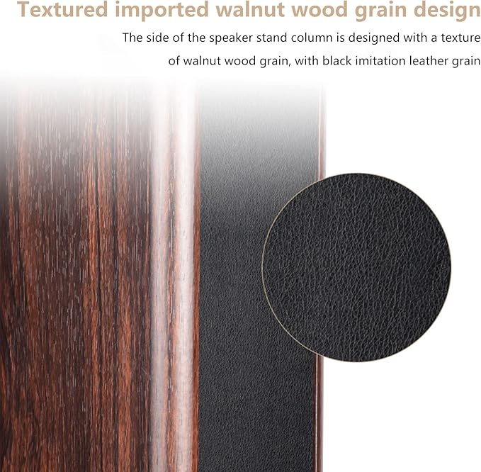 Pair-7.9 Inch (20CM)-Wood Speaker Stands for Home-Cinema HiFi Desktop and Satellite Speakers Monitor Stands