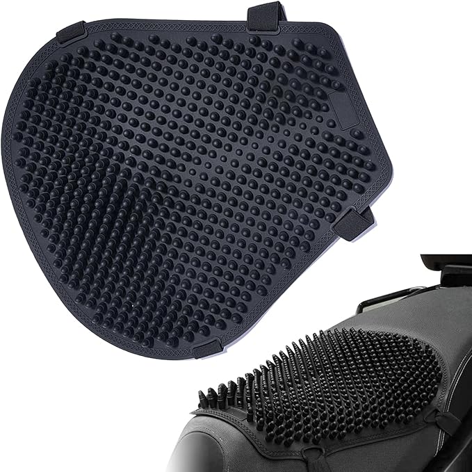 SUNPIE Motorcycle Seat Cover with Bullet Design Universal Silicone Breathable Comfortable Pad for Motorbike Long Rides