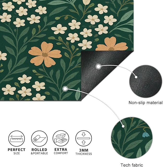 HOMETITUTE Floral Large Mouse Pad 31.5x11.8 Inch Gaming Desk Mat Non Slip Base XL Keyboard Pad Extended Computer Mat Waterproof Mouse Mat Desk Accessories for Office Home Desktop
