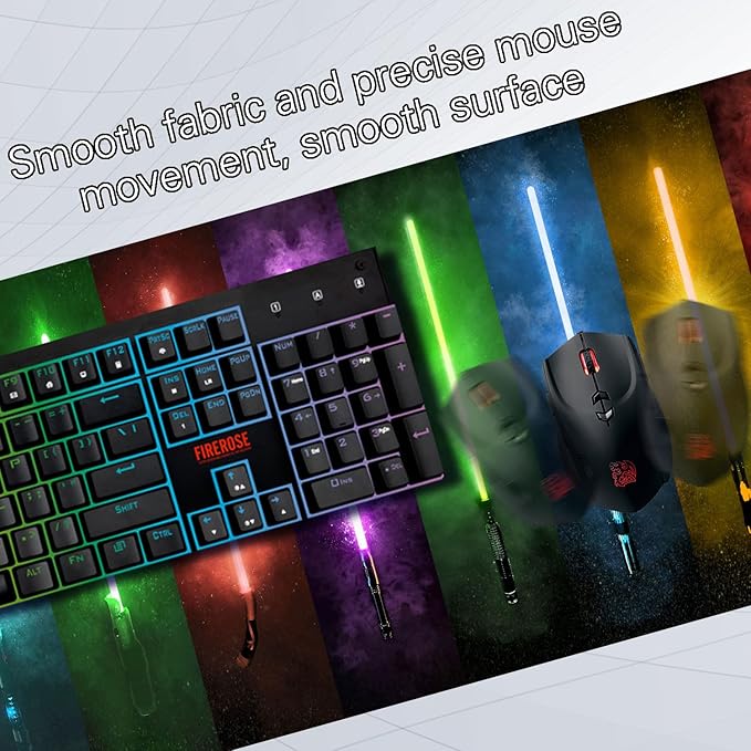 Large XL Mouse Pad,Super Thick Waterproof Large Gaming Mousepad with Stitched Edge,Mouse Computer Desk Accessories,Non-Slip Base Mouse Keyboard Mat 650 * 300 * 3 mm