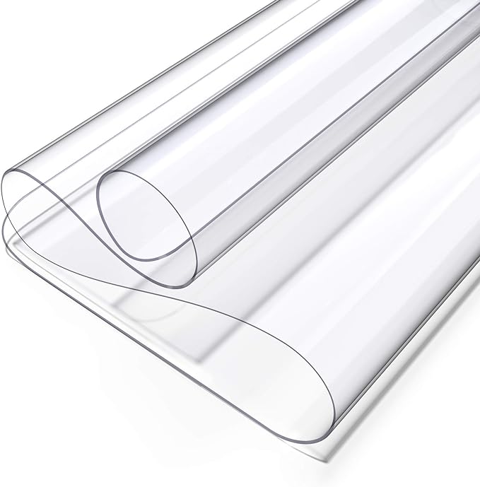 Oterri Clear Writing Desk Pad, 36’’x60” Heat Resistant Waterproof PVC Round Edge Durable Desk Protect Mat, Anti-Static Writing Mat Table Protector