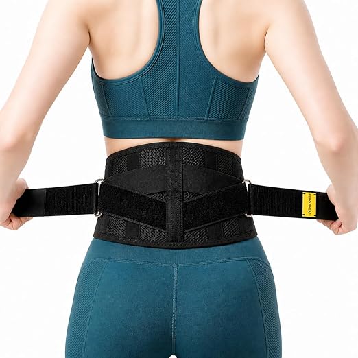 Lower Back Brace for Women and Men, Adjustable Back Brace with Back Support Belt and Back Support Brace, Slim Breathable Lumbar Support for Daily Stability, Back Braces XS/S(Waist:26''-31.5'')
