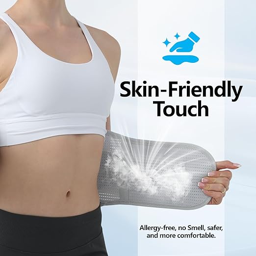 Lower Back Brace for Women and Men - Adjustable Lumbar Back Brace, Full Support Lumbar Brace, Ergonomic Design & Soft Breathable 3D Knit Material, for Sciatica Scoliosis Posture, Ideal for Work Lifting (L)