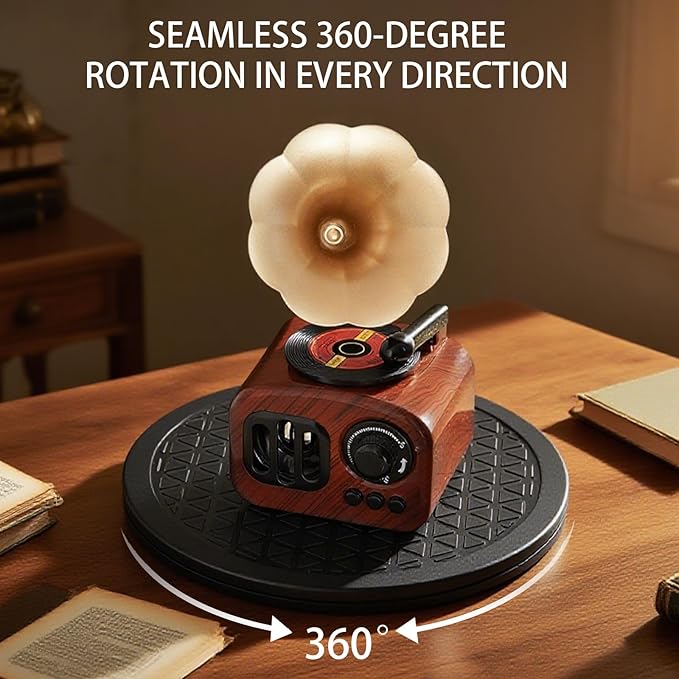 8 Inch Heavy Duty Rotating Swivel Stand - Lazy Susan with Steel Ball Bearings for Model Base/Rotating Plants/Crafts Stand Monitor/TV/Monitors/Potted Plants (360˚ Rotation)