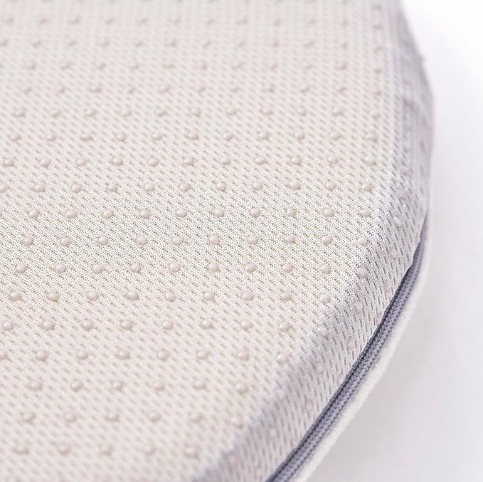 13" Detachable Memory Foam Seat Cushion Round Chair Cushion Non-Slip Dining Stool Pad Circle Chair Pad Washable for Kitchen Dining Office Chairs Black