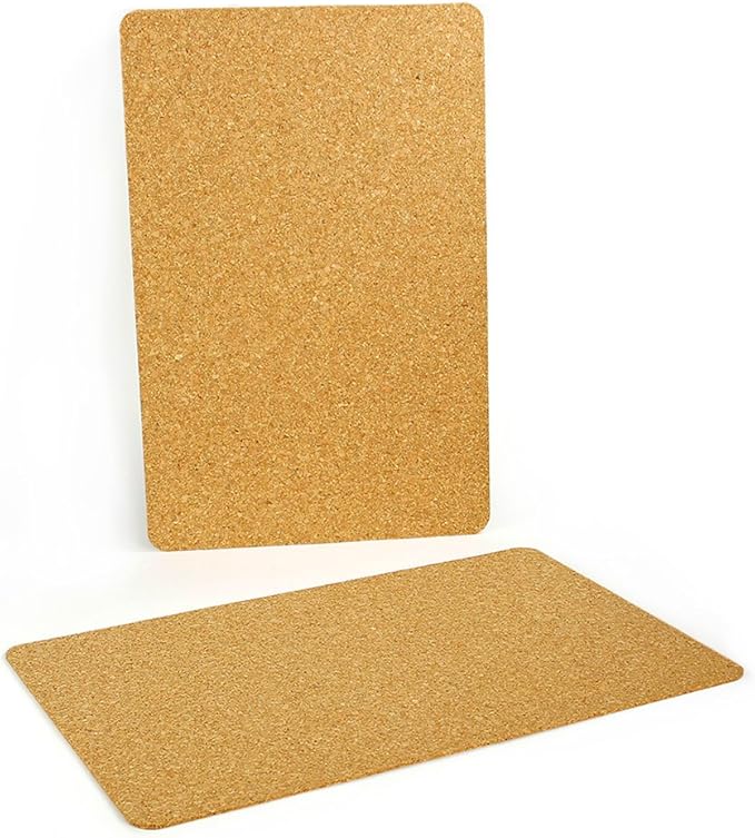 Hygloss Cork Sheets - 3mm Thick Corkboard Sheets - 12 x 18 Inches, 12 Sheets