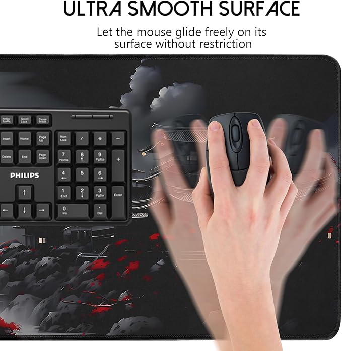FreeNook Mouse Pad Gaming Mousepad,Large Mousepads for Keyboard and Mouse with Non-Slip Rubber Base,Suitable for School,Office,Home,35.4 x 15.7 Inch