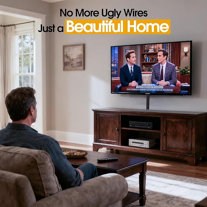 212.6in Cord Covers for 2-3 Wires on Wall, TV Cord Hider Wall, Easier Set-up Wire Hider Wire Covers for Cords on Wall, Paintable Cable Hider Raceway,Self-Adhesive Cable Cover, W0.95 H0.55in, Black