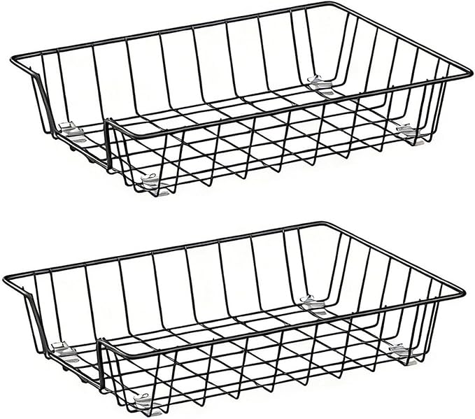 Gawerk Letter Desk Tray Organizer, A4 File Tray Magazine Files Storage Basket Organizer Bin (2)