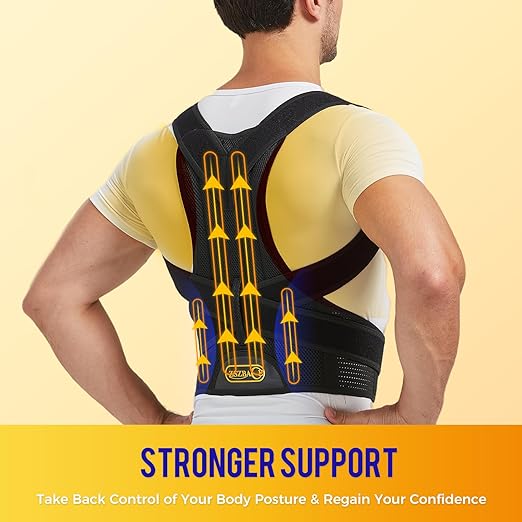 Back Brace and Posture Corrector for Men and Women Adjustable Back Straightener Posture Corrector, Scoliosis and Hunchback Correction, Spine Corrector, Support for Upper Lower Back Pain Relief