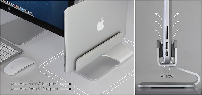 Rain Design 10038 mTower Vertical Laptop Stand - Space Gray
