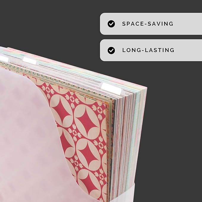 Advantus Vertical Scrapbook Paper Holder, Frosted