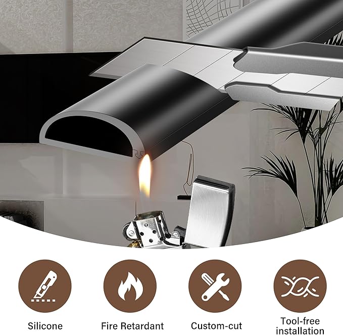 Cord Hider for Wall Mounted TV, 118" Cable Cover for 2-3 Cables with Side Open, Flexible Silicone Wire Raceway Management,Self-Adhesive Cord Organizer,Wire Concealer Channel, Black