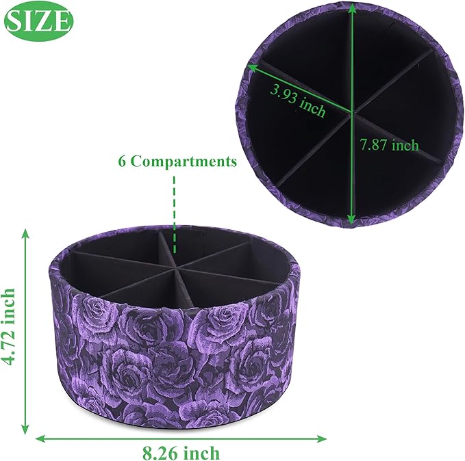 Remote Control Holder, 360°Spinning PU Leather Desk TV Remote Caddy,Desk Storage Box Room Accessories for Controller, Media,Mail,Calculator, Mobile Phone,Pencil(1-B3D Purple)