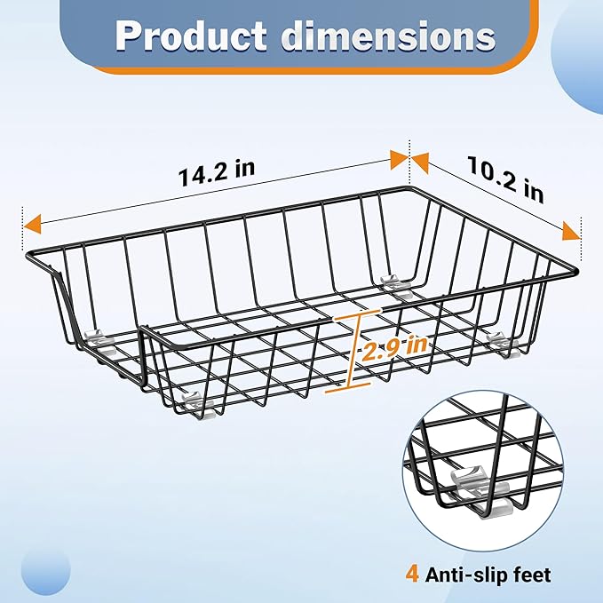 Gawerk Letter Desk Tray Organizer, A4 File Tray Magazine Files Storage Basket Organizer Bin (1)