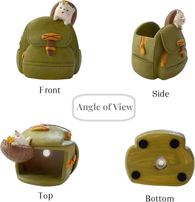 Cute Small Pen Pencil Holder, Kawaii Resin Cat Dog Dinosaur Rabbit Animal Paper Clip Toothbrush Mini Storage Organizer Office Desk Decorations