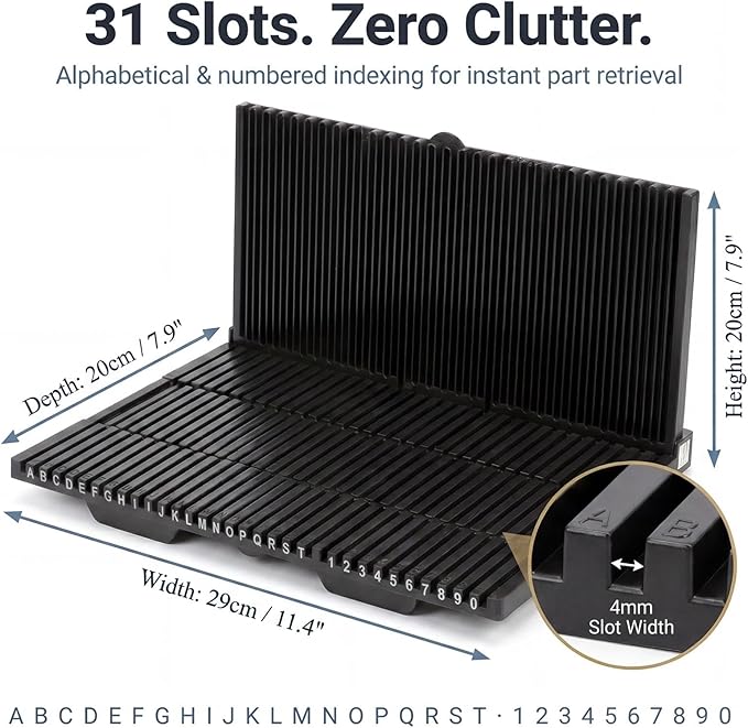 HUBEST Model Pieces Shelves - L-Shape Foldable Parts Organizer Rack for Hobby Building Tools, Compatible with Gundam Gunpla, Car, Airplane & Military Models