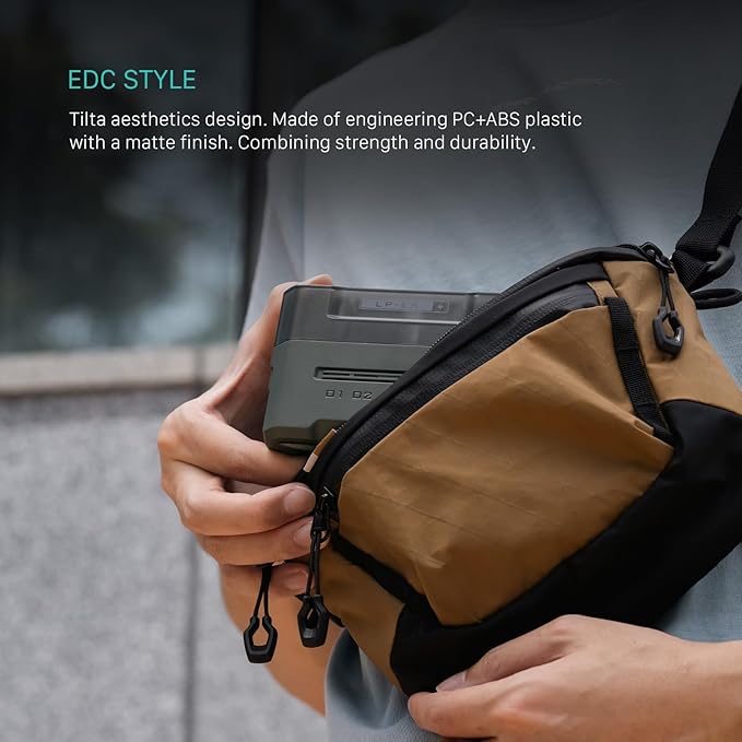 Tilta LP-E6 Portable Charging Station | Compatible with Canon EOS R5 Mark II, R6 Mark II, R7, R6, R5, R5C, R, 5D Mark IV, 6D, 7D Mark II, 90D, 80D, 70D, 60D, 60Da, C50 | Green