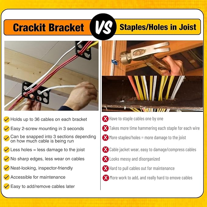 Rack-A-Tiers Crackit Bracket -Break Away Option- Pack of 50 pcs (CB1234.P50)