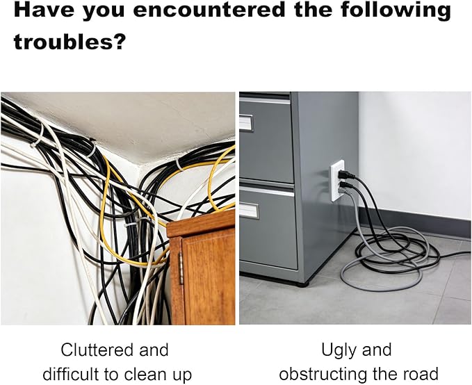 Stainless Steel Cable Hider,Metal Cable Condenser,Management Raceway of Cables,Cable Trunking Decorative,No Screws No Drilll Decorative Cable Hider for Home Office Kitchen(Silver,1x0.5in)